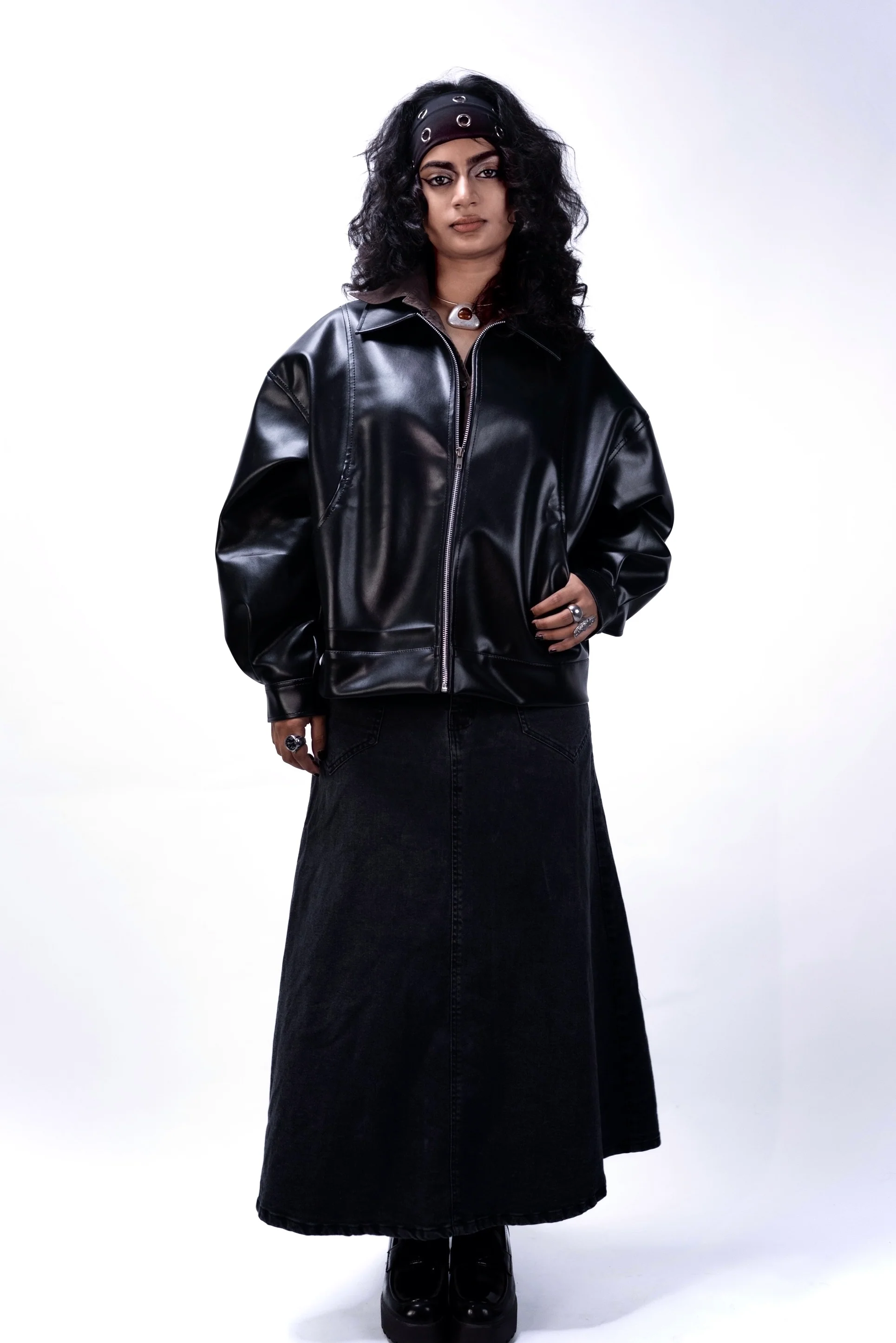 Black faux jacket - Image 3