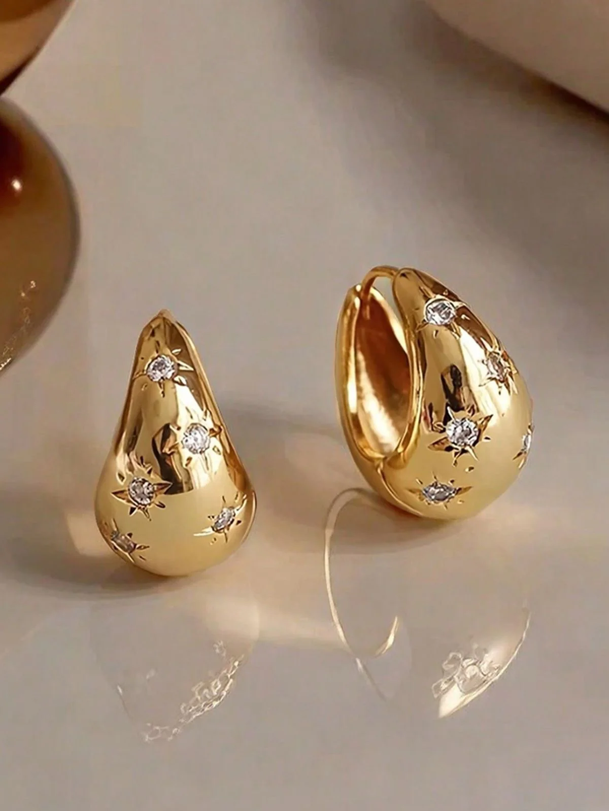 chunky starry hoops - Image 4