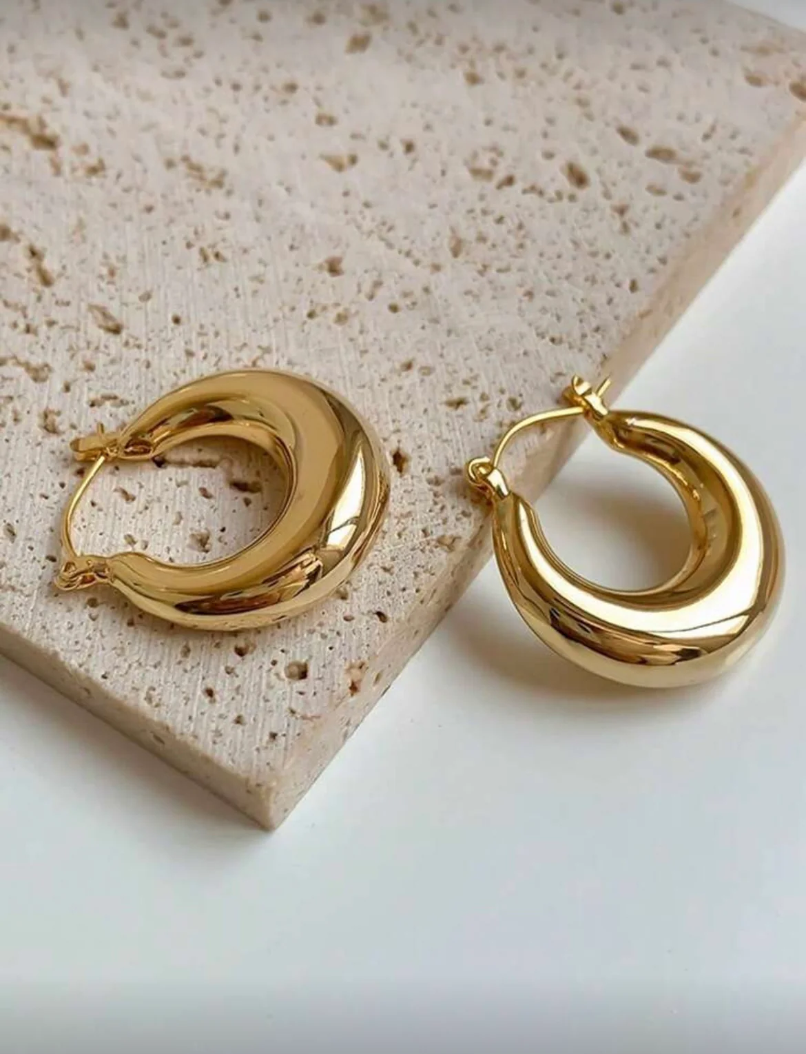 Hollow Oval Earrings - Image 3