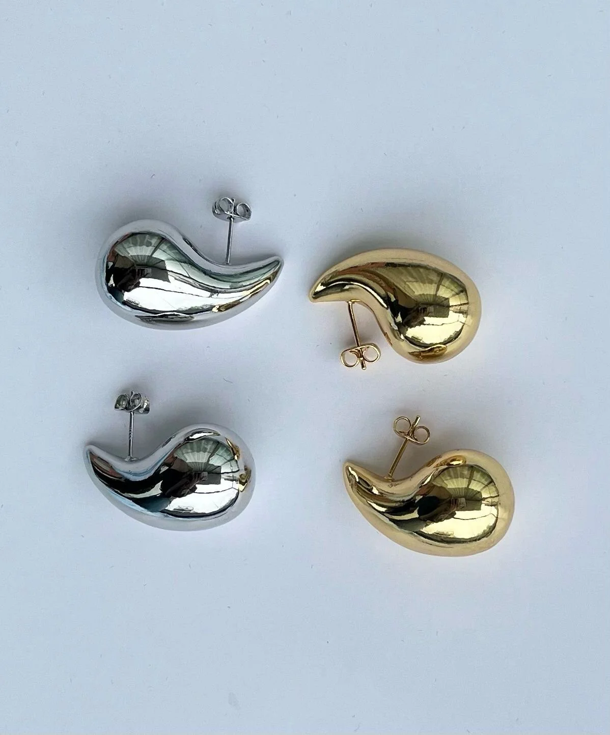 puffy drop earrings - Image 4